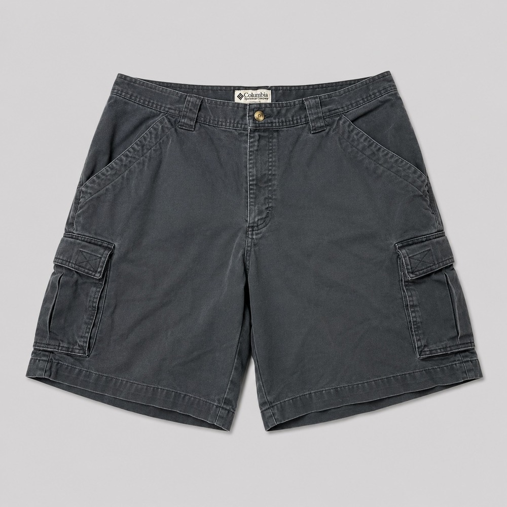 Columbia Mens 38 Cargo Shorts Blue Outdoor Hiking Utility Cotton Casual